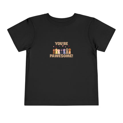 You're Pawesome- Hearts- Toddler Tee