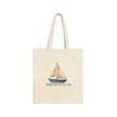 Sailing Into My Next Era Cotton Canvas Tote