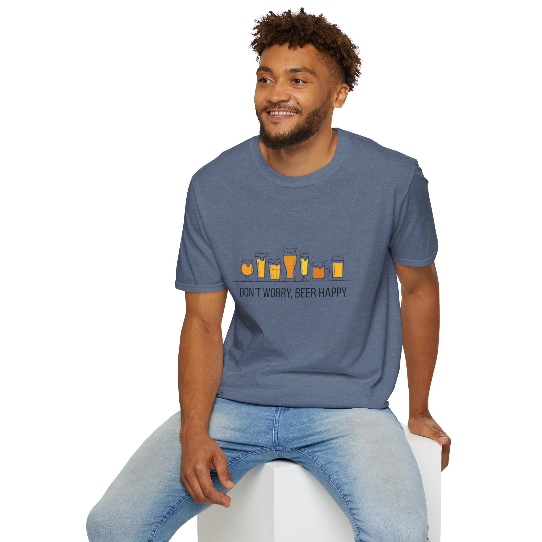 Don't Worry, Beer Happy Softstyle Cotton Tee