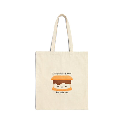 Everything Is S'more Fun With You Cotton Canvas Tote
