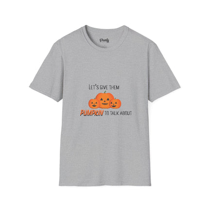 Pumpkin To Talk About Softstyle Cotton Tee