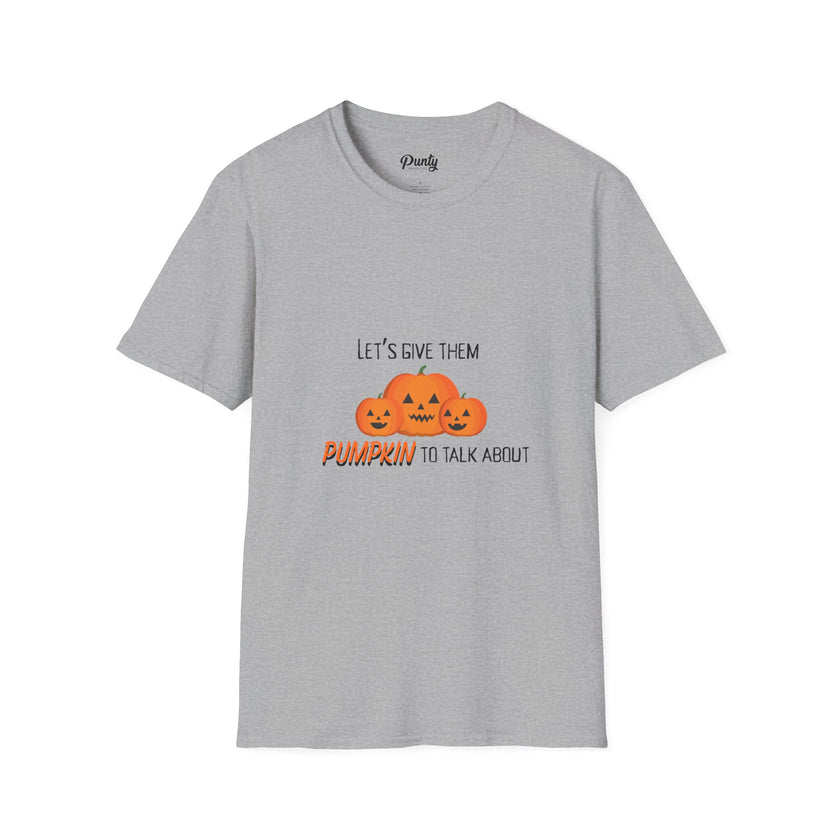 Pumpkin To Talk About Softstyle Cotton Tee