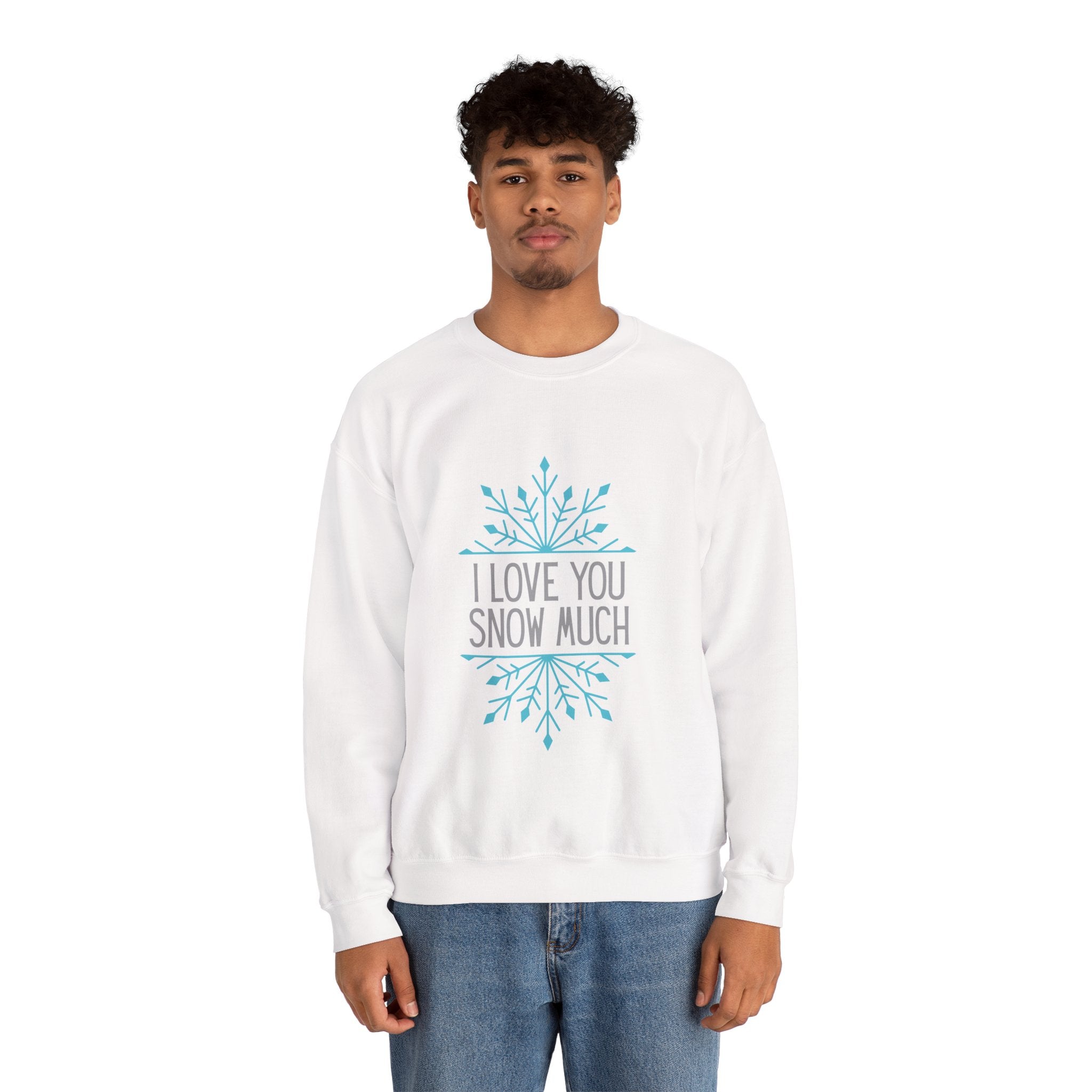 I Love You Snow Much - Snowflake - Crewneck Sweatshirt