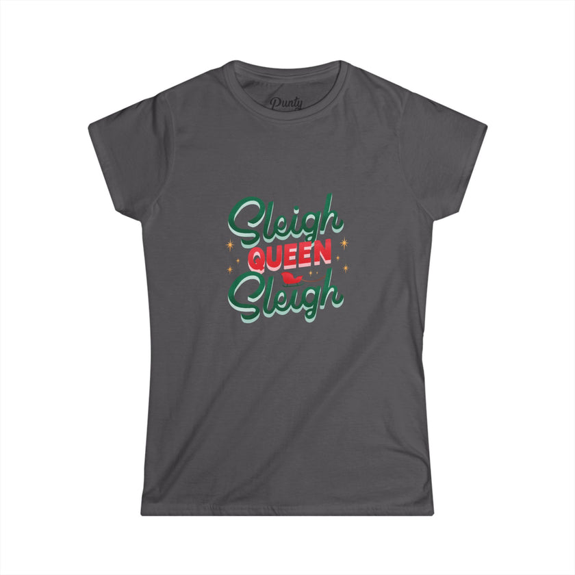 Sleigh Queen, Sleigh Fitted Softstyle Cotton Tee