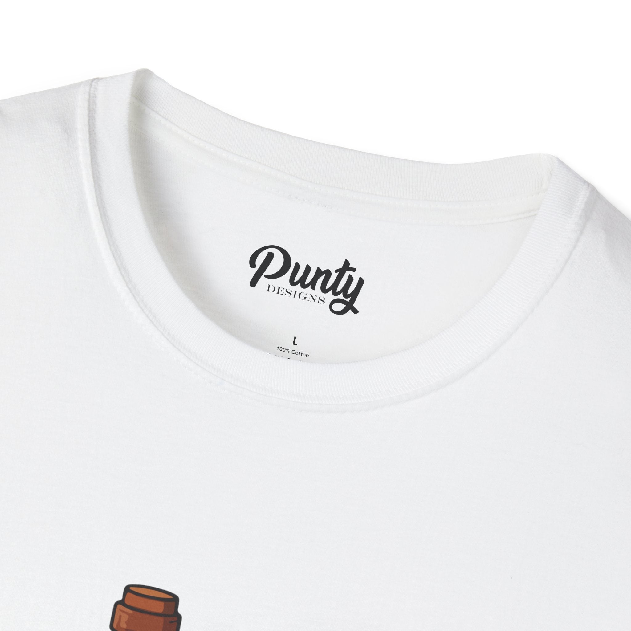 Happy Hallo-Wine Bottle Softstyle Cotton Tee