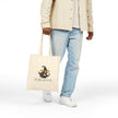 Resting Witch Face Cotton Canvas Tote