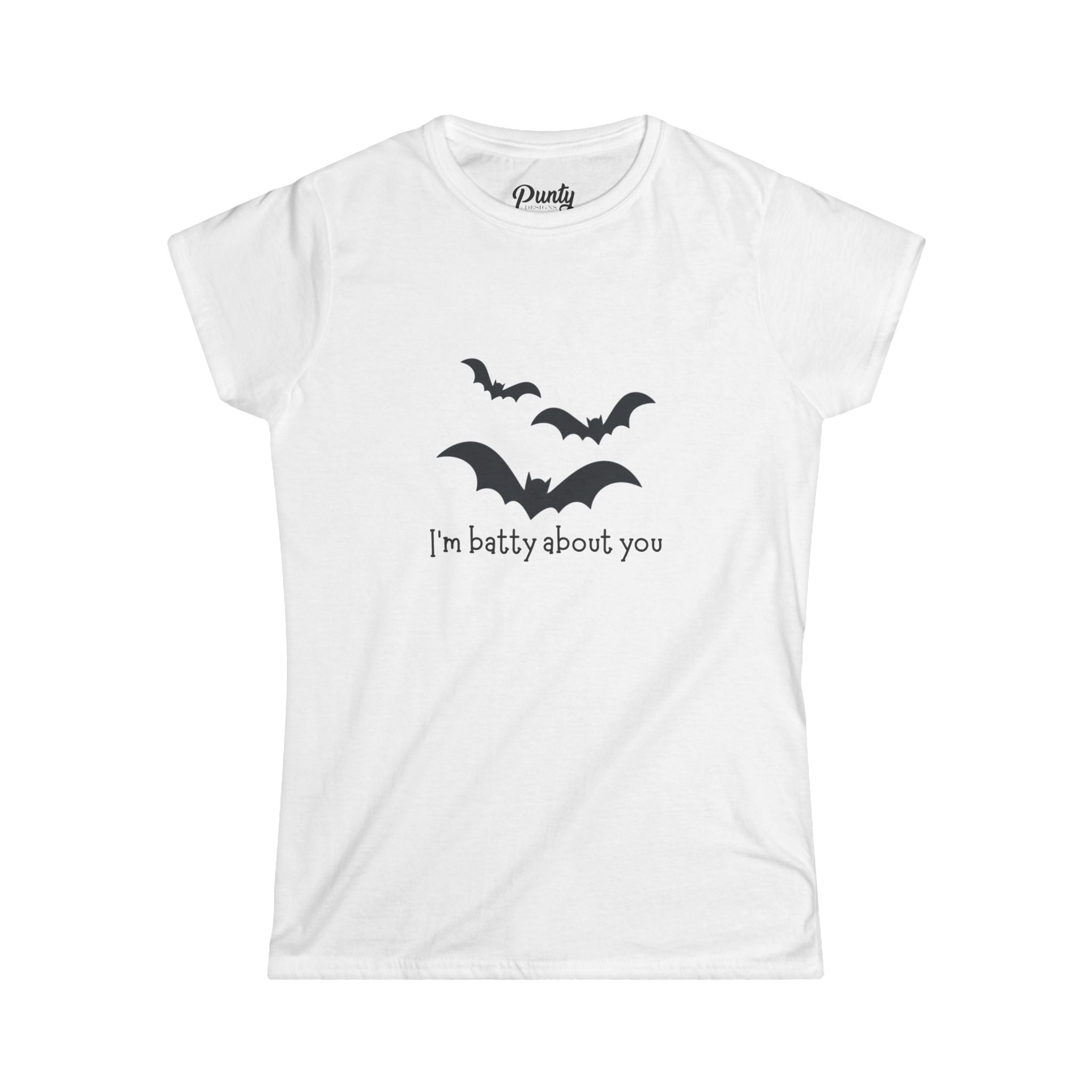 Batty About You Fitted Softstyle Cotton Tee