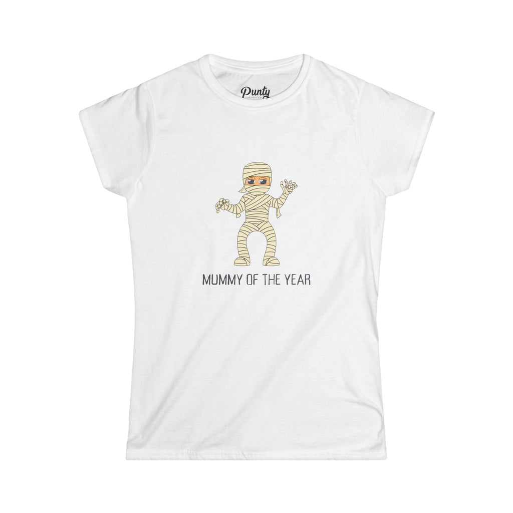 Mummy Of The Year Fitted Softstyle Cotton Tee