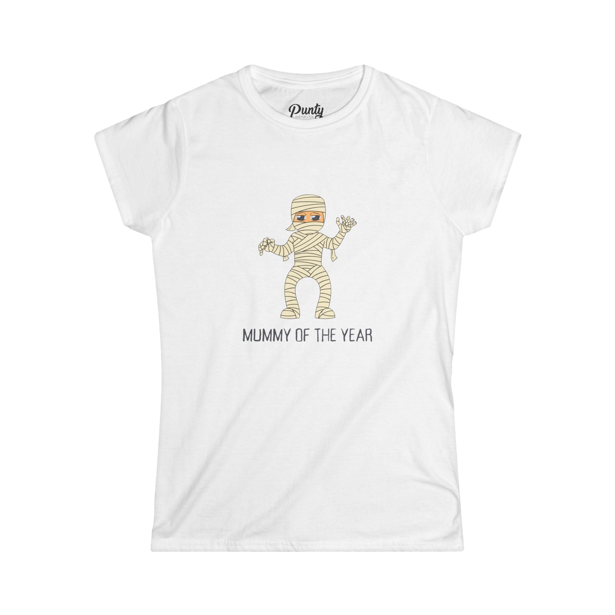 Mummy Of The Year Fitted Softstyle Cotton Tee