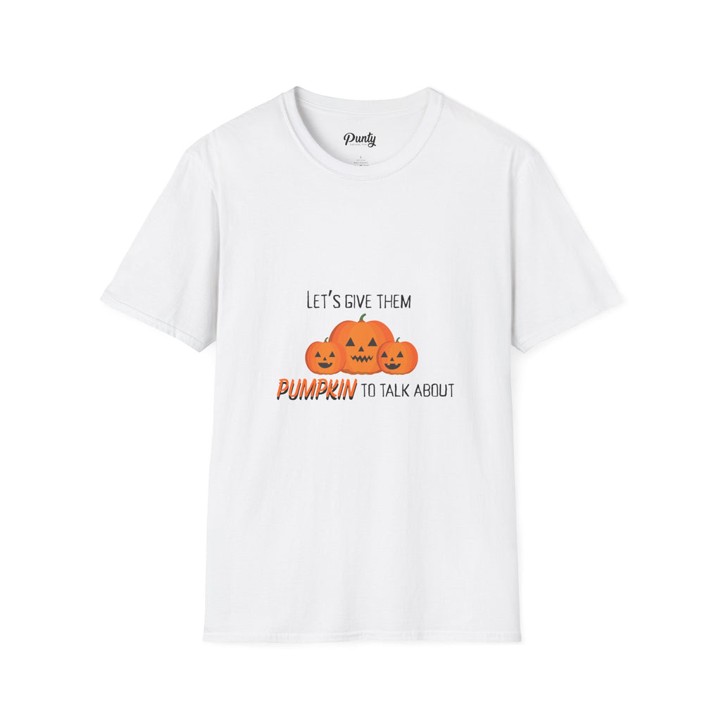 Pumpkin To Talk About Softstyle Cotton Tee