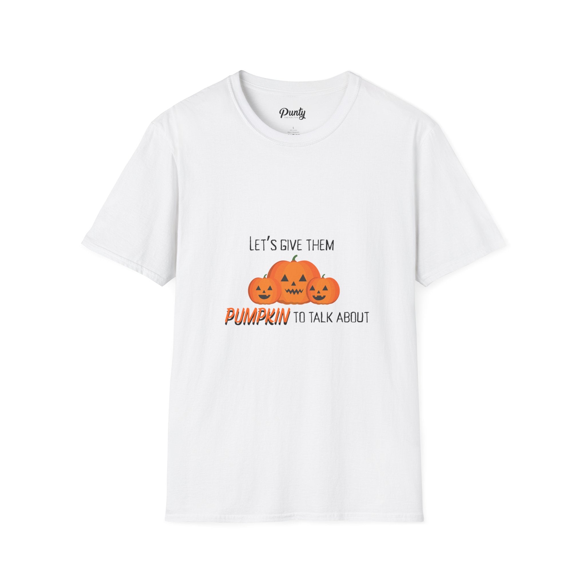 Pumpkin To Talk About Softstyle Cotton Tee