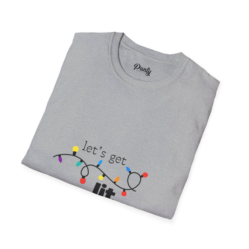 Let's Get Lit Softstyle Cotton Tee