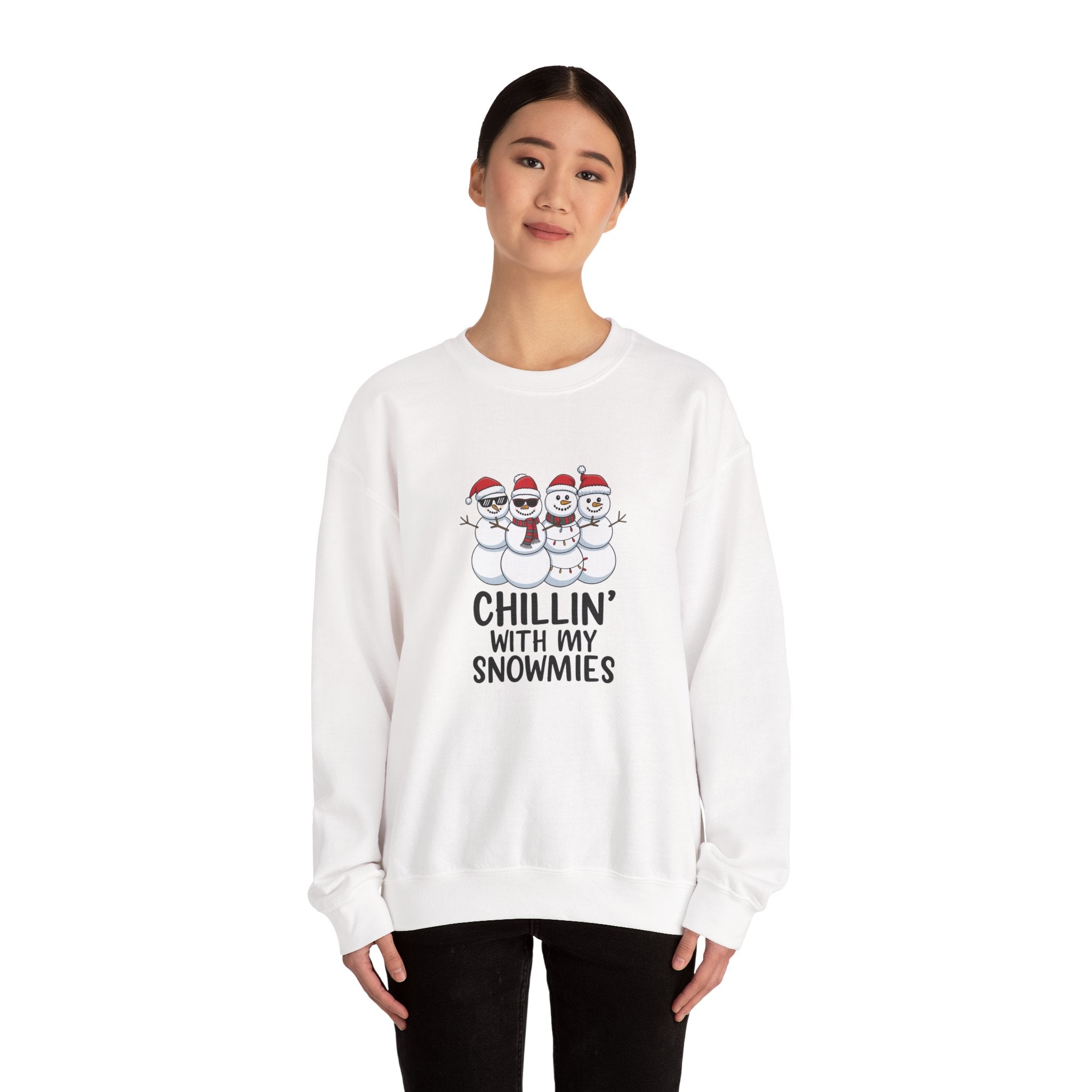 Chillin' With My Snowmies Crewneck Sweatshirt