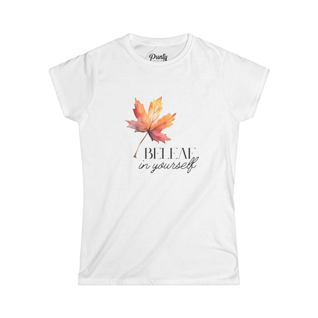BeLeaf In Yourself Fitted Softstyle Cotton Tee