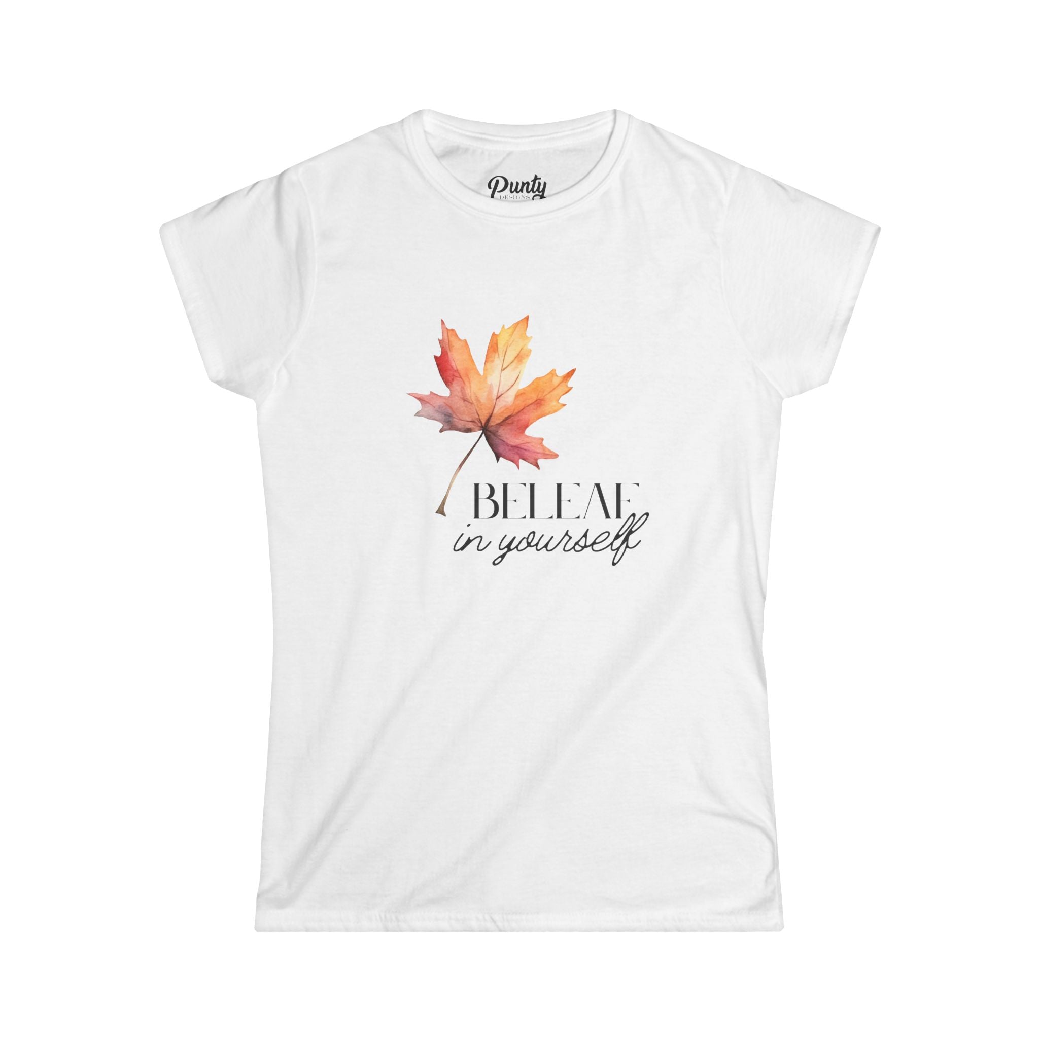 BeLeaf In Yourself Fitted Softstyle Cotton Tee
