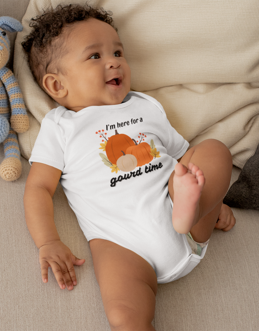 I'm Here For A Gourd Time Baby Onesie