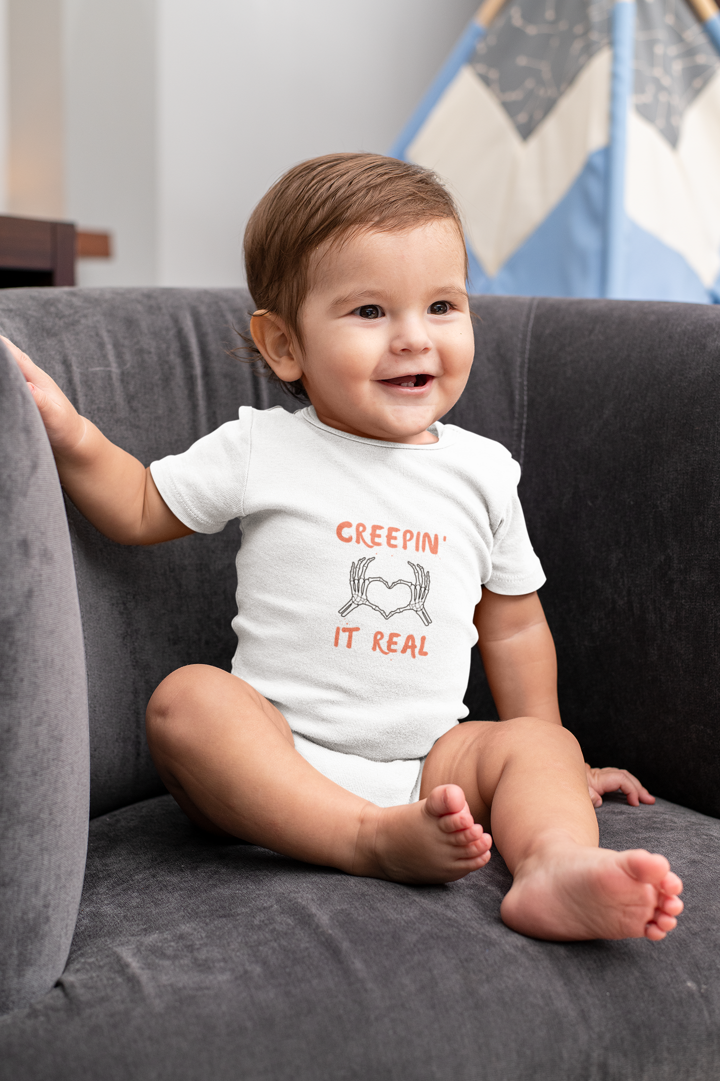 Creepin' It Real Heart Infant Onesie