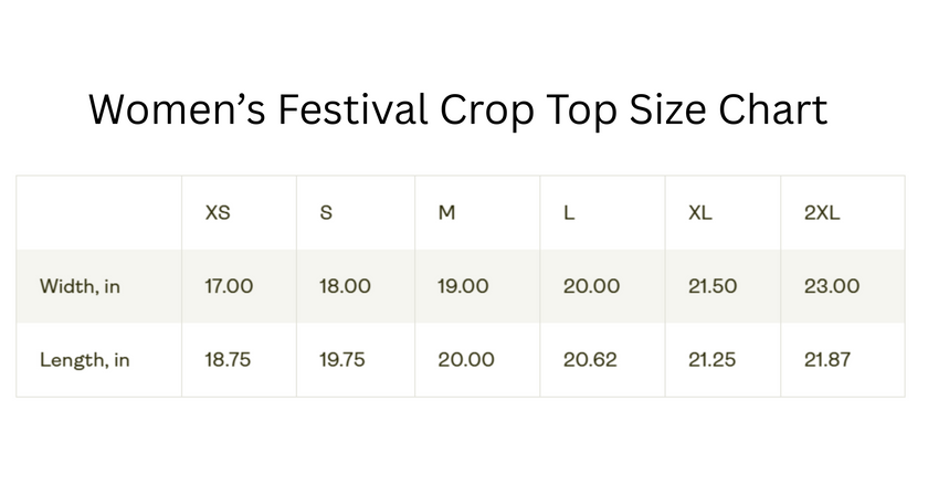 Pop Off Festival Crop Top