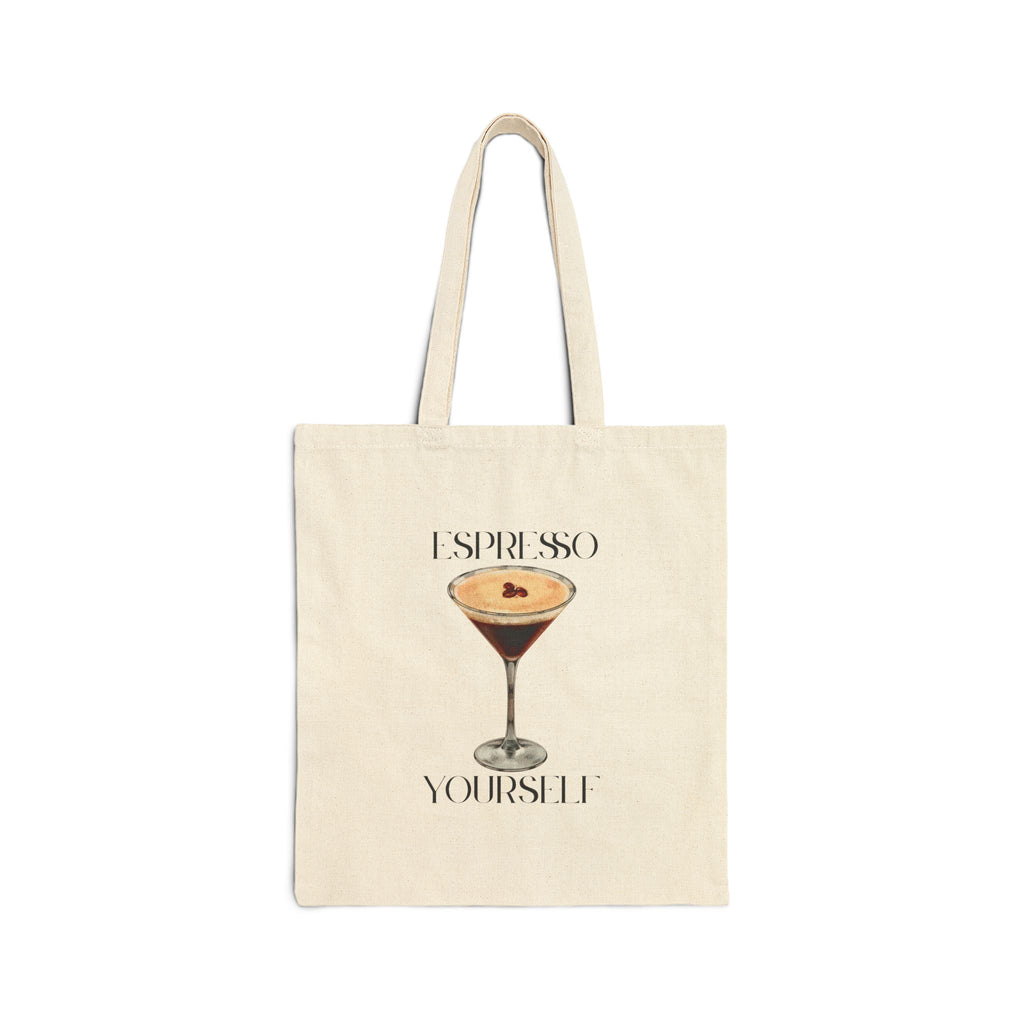 Espresso Yourself Cotton Canvas Tote