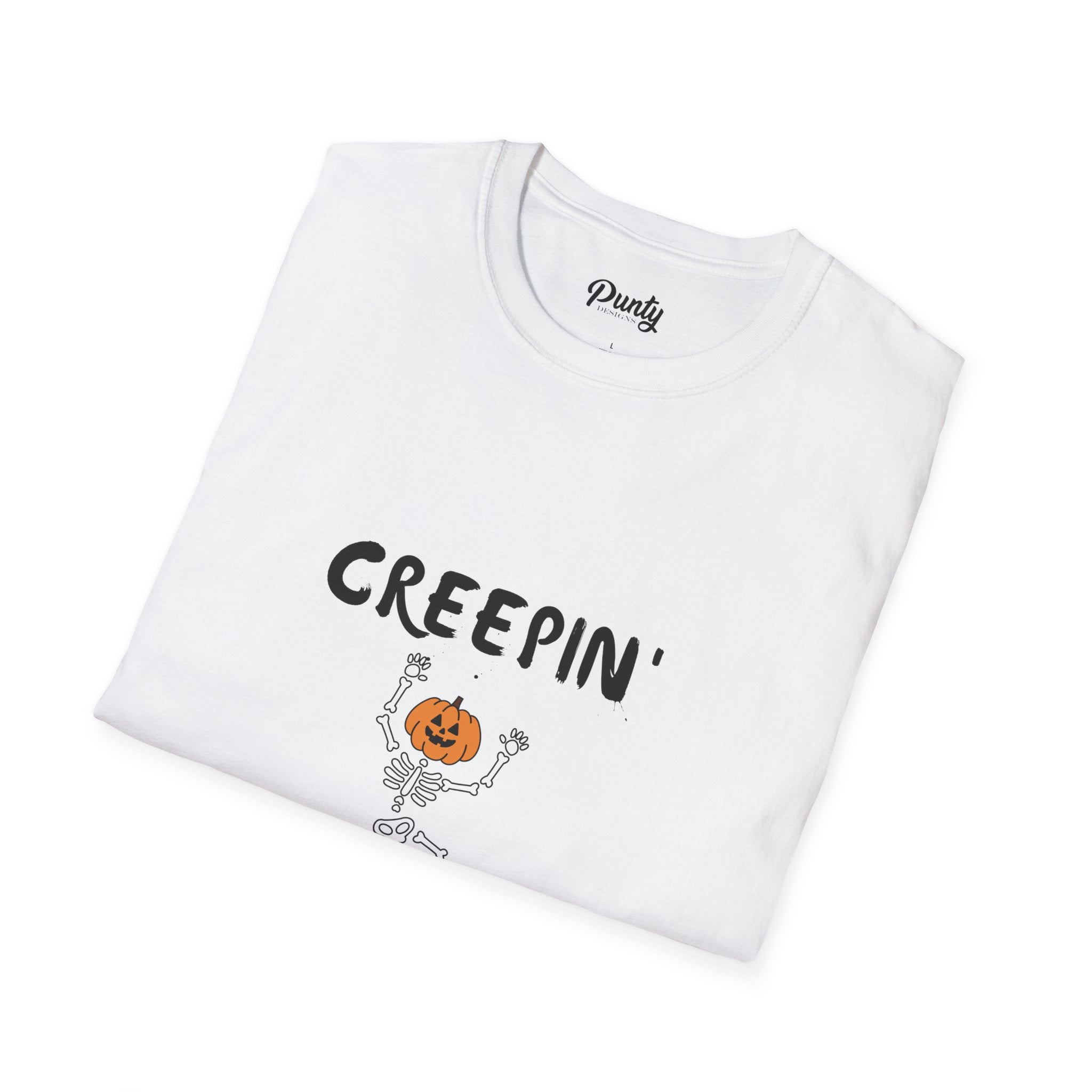 Creepin' It Real Skeleton Softstyle Cotton Tee