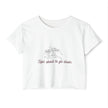 Sips About To Go Down Festival Crop Top