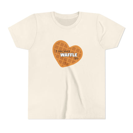 I Like You A Waffle Lot Youth Short Sleeve Tee