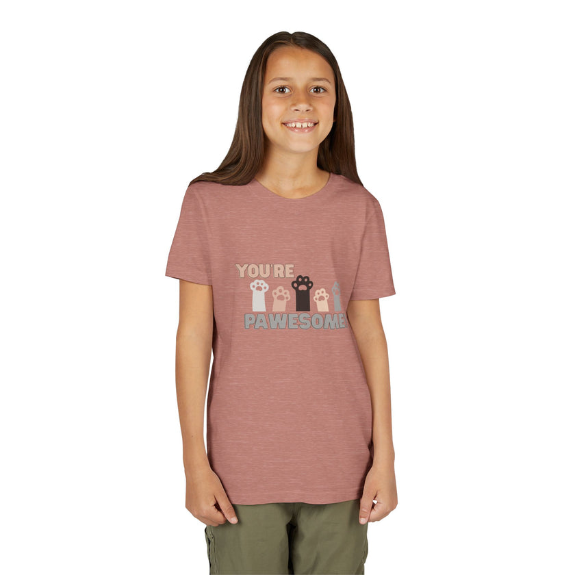 You're Pawesome Youth Short Sleeve Tee