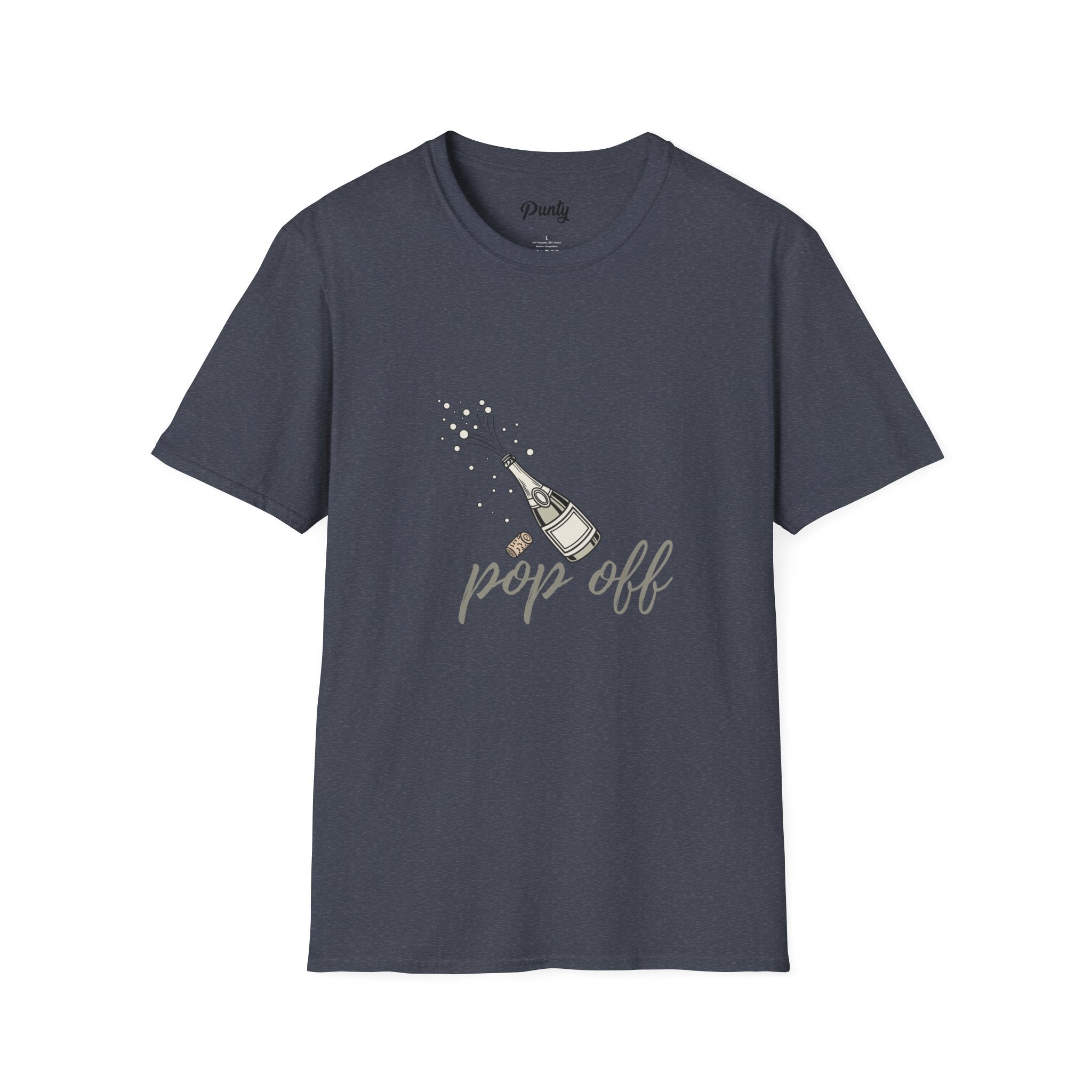 Pop Off - Silver - Softstyle Cotton Tee