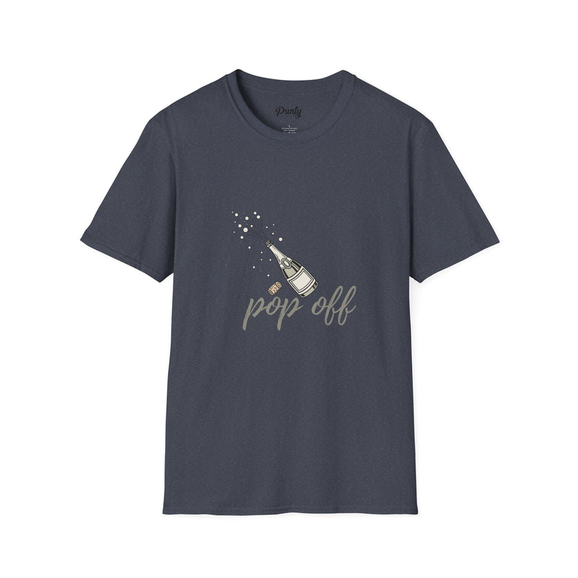 Pop Off - Silver - Softstyle Cotton Tee