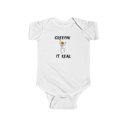Creepin' It Real Skeleton Baby Onesie