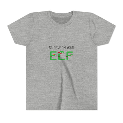 Believe In Your Elf Youth Short Sleeve Tee