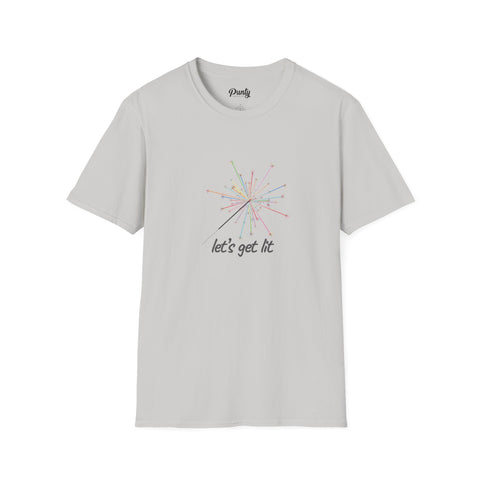 Let's Get Lit - Firework -  Softstyle Cotton Tee