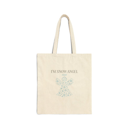I'm Snow Angel Cotton Canvas Tote Bag