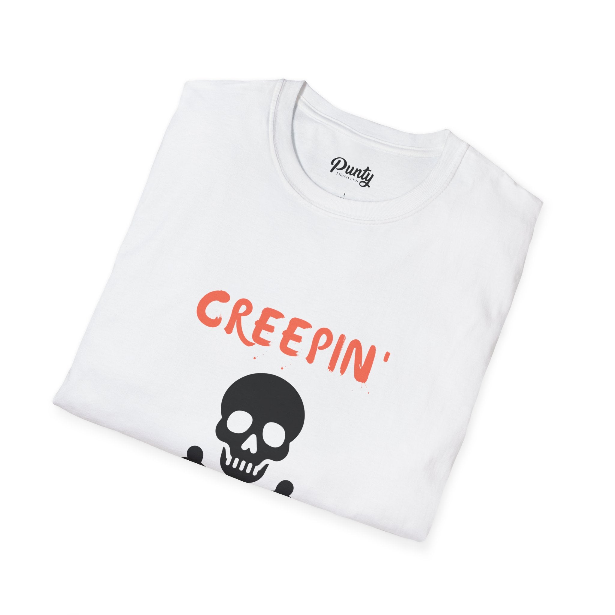 Creepin' It Real Skull Softstyle Cotton Tee