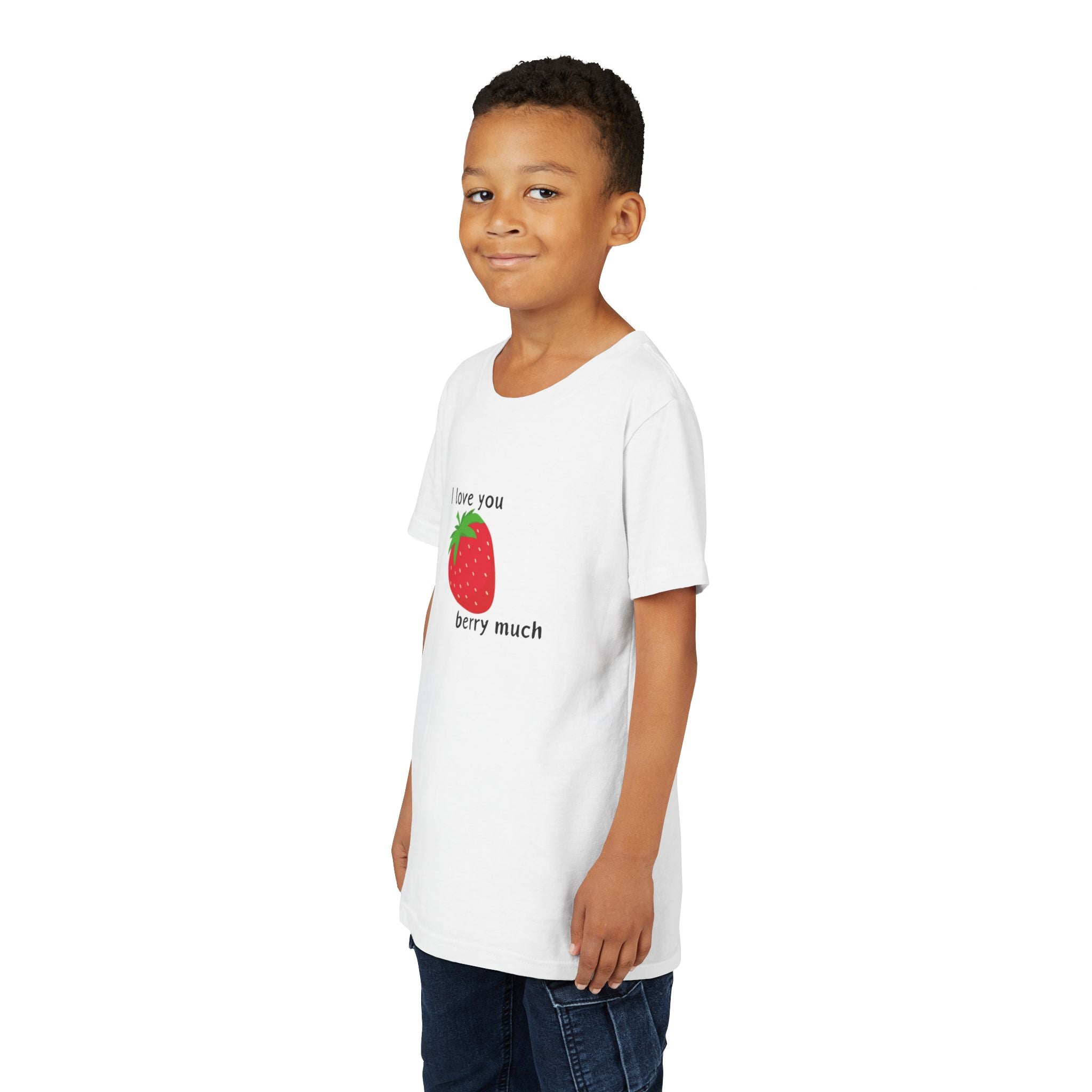 I Love You Berry Much Youth Short Sleeve Tee