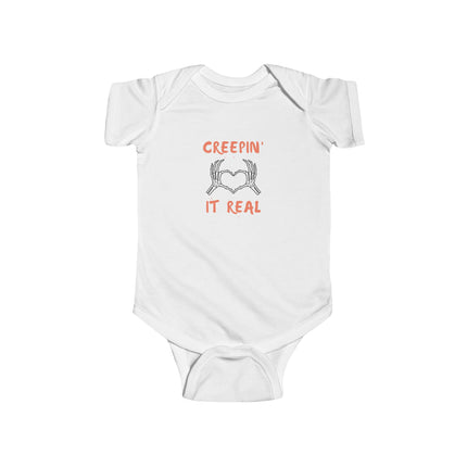 Creepin' It Real Heart Baby Onesie