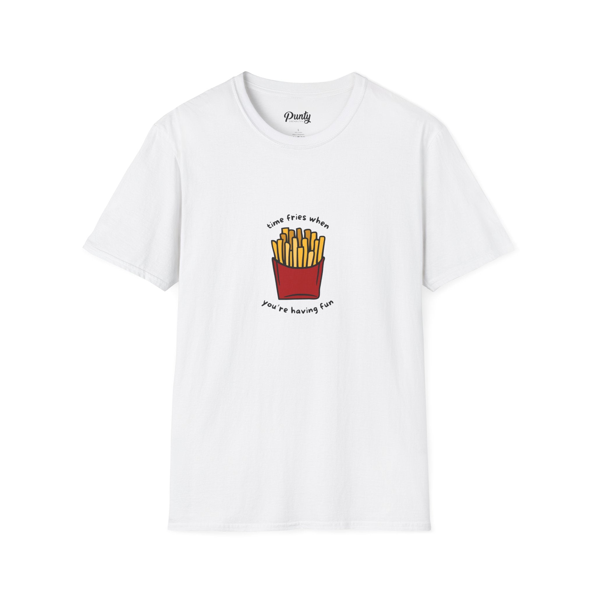 Time Fries When You're Having Fun Softstyle Cotton Tee