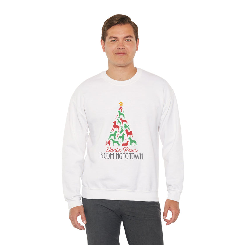 Santa Paws - Tree - Crewneck Sweatshirt