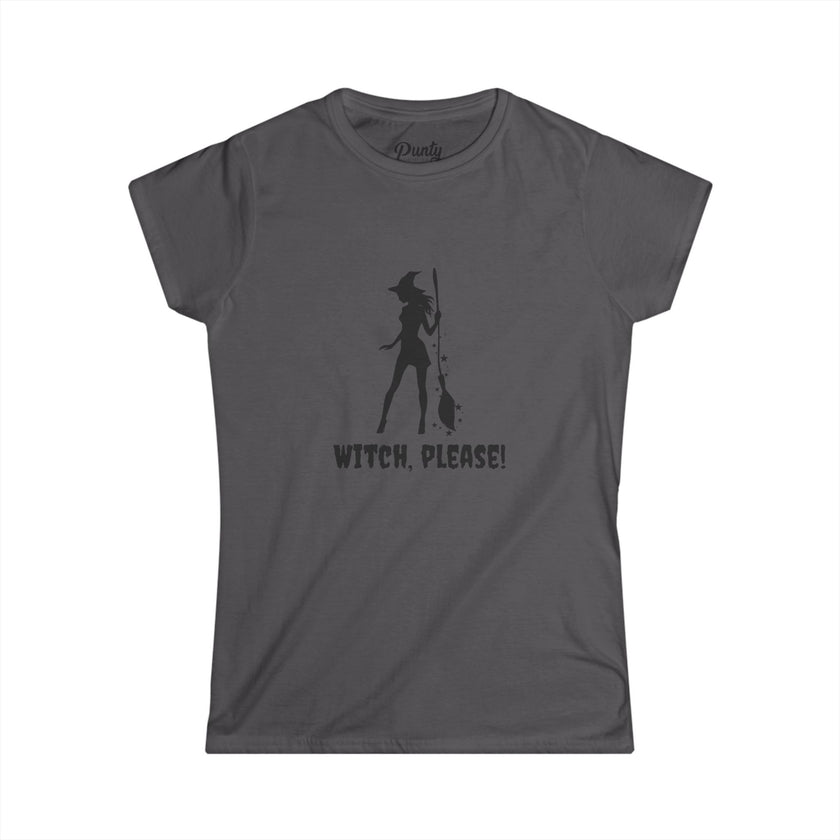 Witch, Please Fitted Softstyle Cotton Tee