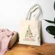 Santa Paws Cotton Canvas Tote Bag