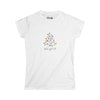 Let's Get Lit- Tree- Fitted Softstyle Cotton Tee