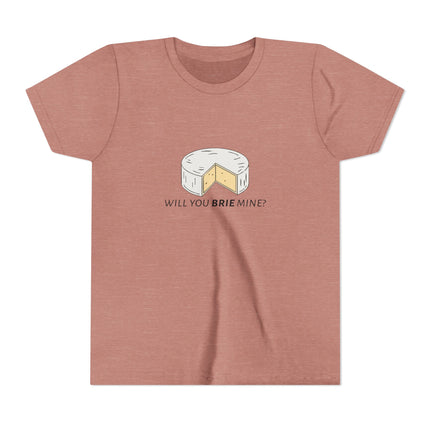 Will You Brie Mine Youth Short Sleeve Tee