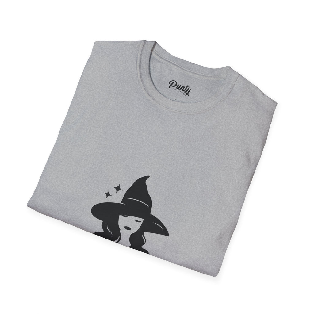 Resting Witch Face Black & White Softstyle Cotton Tee