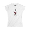 You Had Me At Merlot Fitted Softstyle Cotton Tee