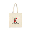 Rebel Without A Claus Cotton Canvas Tote Bag