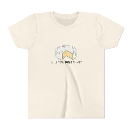 Will You Brie Mine Youth Short Sleeve Tee