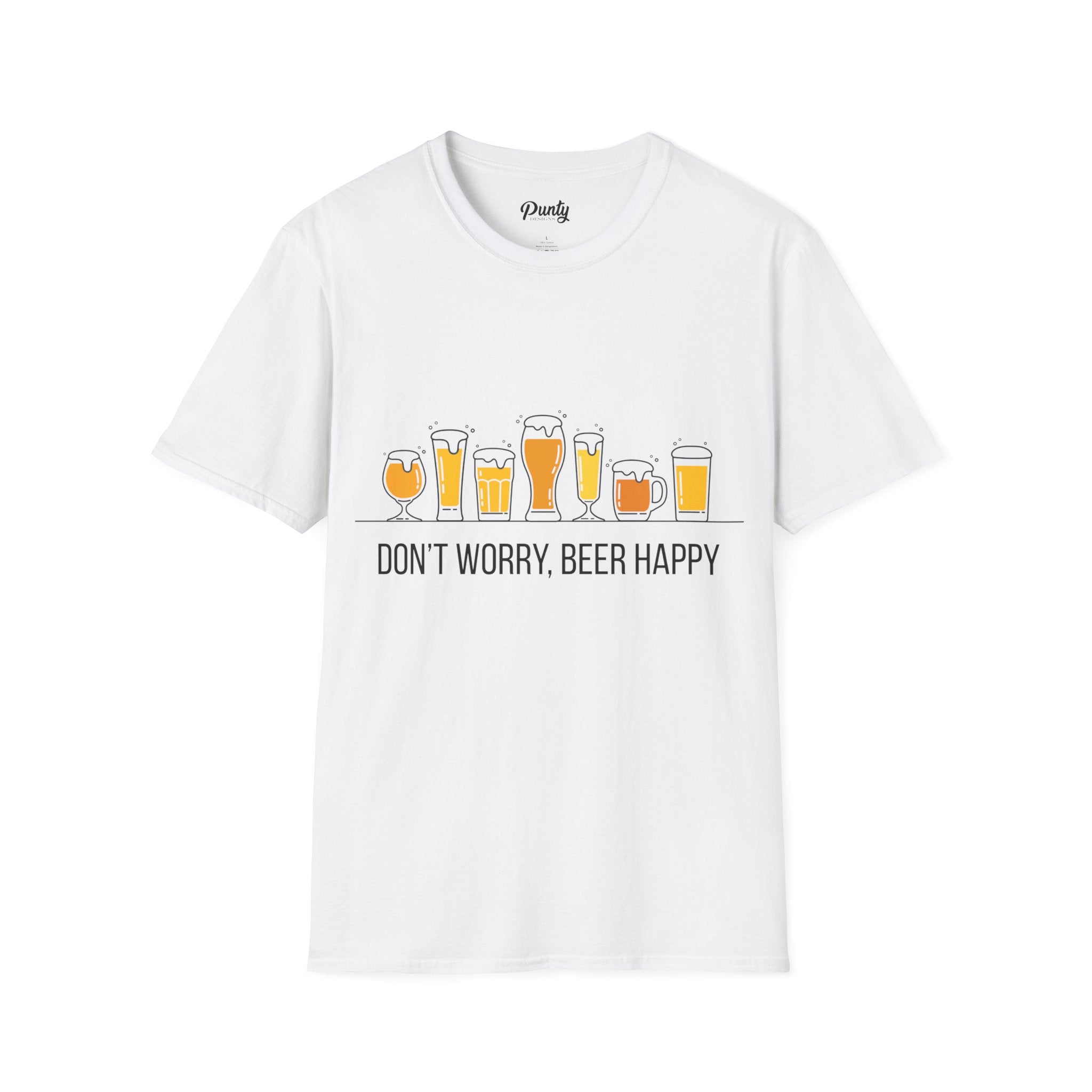 Don't Worry, Beer Happy Softstyle Cotton Tee