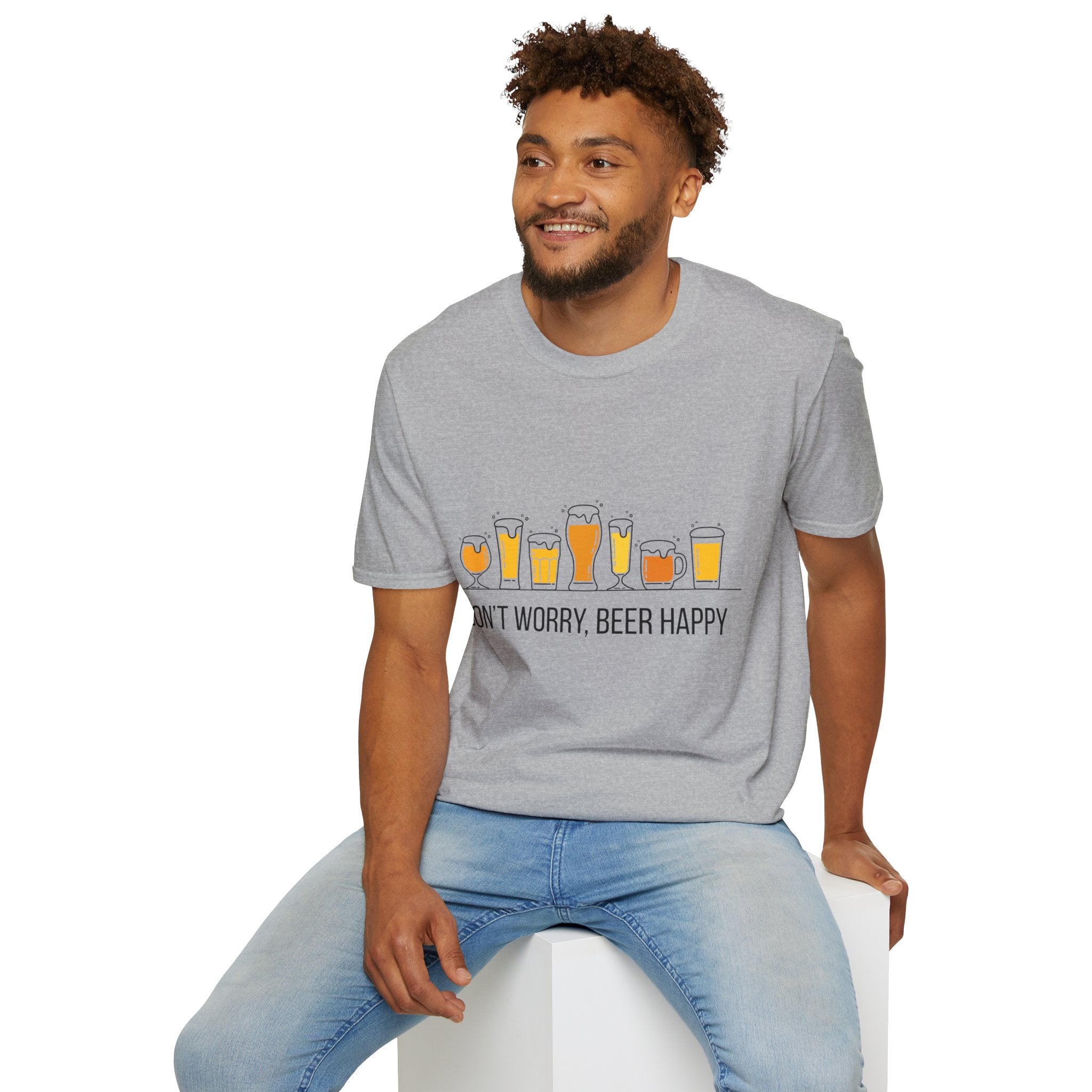 Don't Worry, Beer Happy Softstyle Cotton Tee