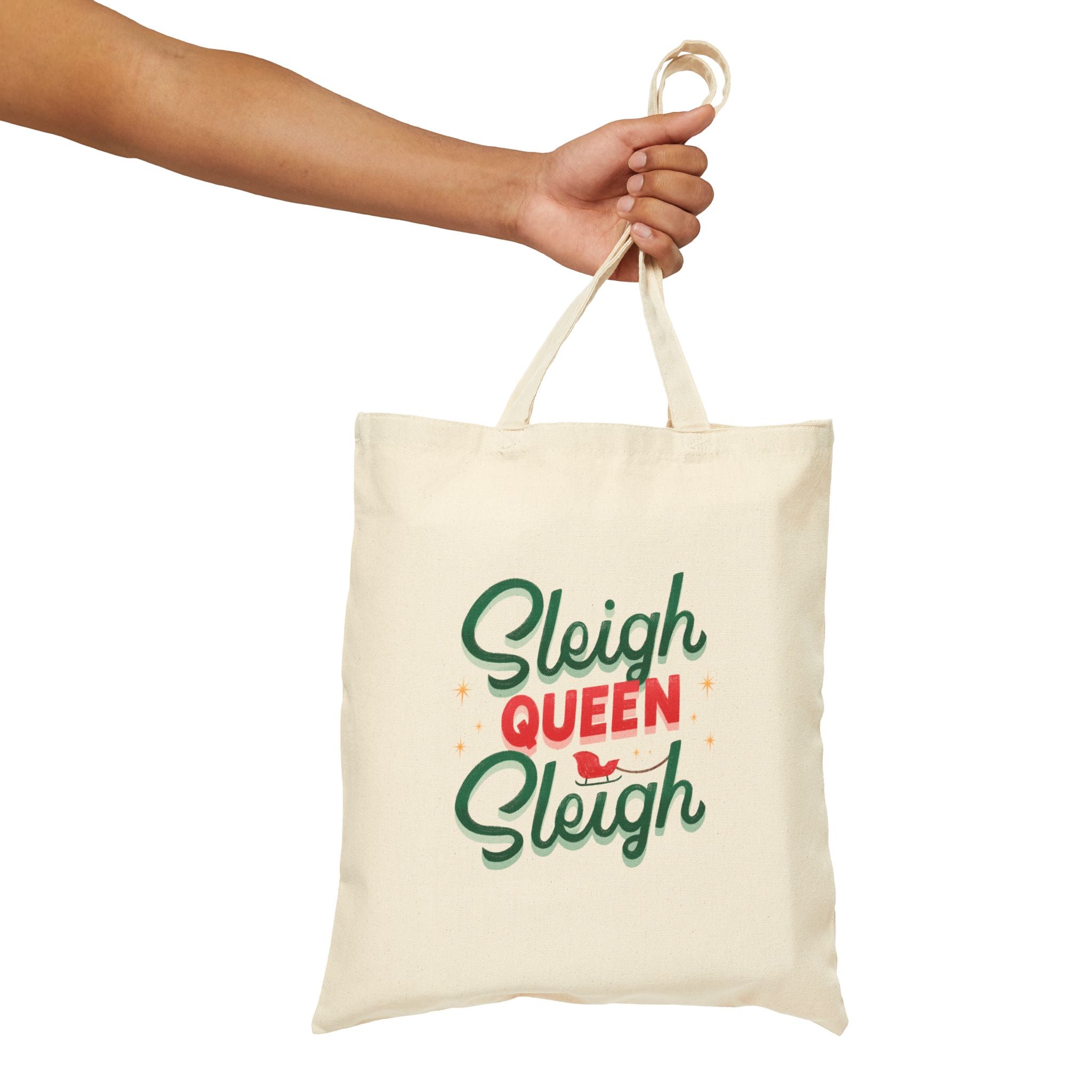 Sleigh Queen Sleigh Cotton Canvas Tote Bag