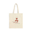 Most Winederful Time Of The Year - Bow - Cotton Canvas Tote Bag